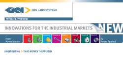 INNOVATIONS FOR THE INDUSTRIAL MARkETS