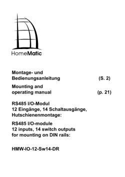 Montage- und Bedienungsanleitung (S. 2) Mounting and - eQ-3