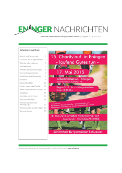 08. Mai 2015 - Gemeinde Eningen unter Achalm