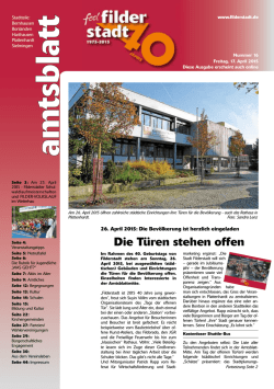 Die Türen stehen offen