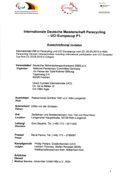 Internationale Deutsche Meisterschaften und UCI Europacup