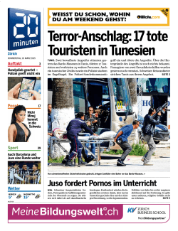 Terror-Anschlag: 17 tote Touristen in Tunesien