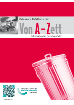 Abfälle von A - Zett - Eigenbetrieb Abfallwirtschaft Ortenaukreis