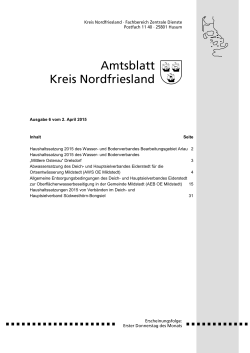Amtsblatt Kreis Nordfriesland 2015 Nr. 06