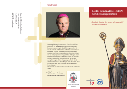 Flyer "Kurs zum Katechisten für die Evangelisation"
