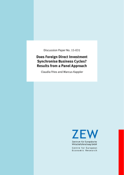 Does Foreign Direct Investment Synchronise Business Cycles