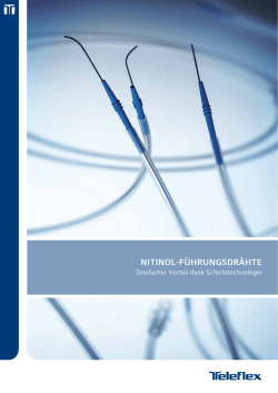 NITINOL-F&Uuml;HRUNGSDR&Auml;HTE