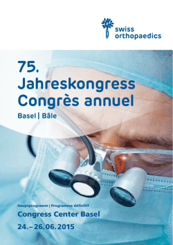 Hauptprogramm - Swiss Orthopaedics