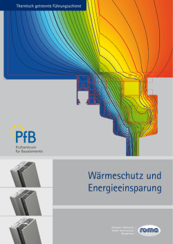Wärmeschutz und Energieeinsparung - bohny