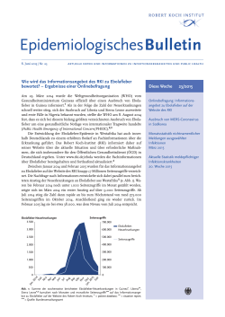 Epidemiologisches Bulletin 23/2015 (PDF, 283KB, Datei ist nicht