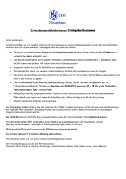 Erwachsenenkleiderbasar Infobrief 03-2015