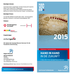 HAND IN HAND IN DIE ZUKUNFT