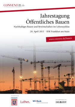 Jahrestagung &Ouml;ffentliches Bauen