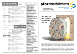 Pfarrnachrichten 05.04.2015 - Pastoralverbund Hagen