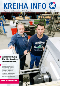 Kreiha-Info 01/2015 - Kreishandwerkerschaft Mönchengladbach