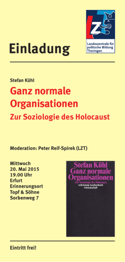 Zur Soziologie des Holocaust - Landeszentrale für politische
