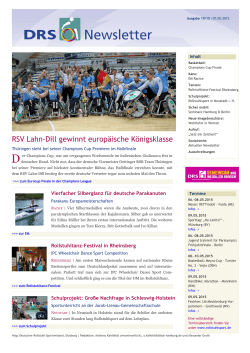 DRS-Newsletter KW 19 - Deutscher Rollstuhl