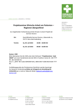 Programm - German Doctors eV