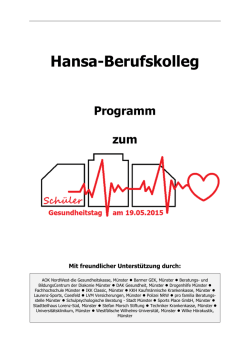 Hansa-Berufskolleg Programm zum