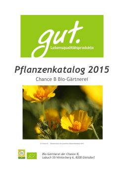 Pflanzenkatalog 2015