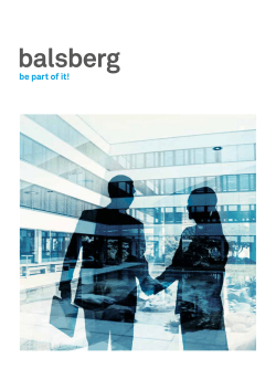Broschüre als PDF - Balsberg Business Area