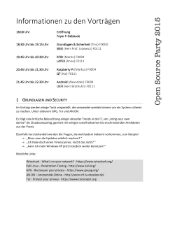 OSP Handout 2015 - Linux Installations Party