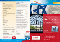 Israel-Reise - Hand in Hand Tours