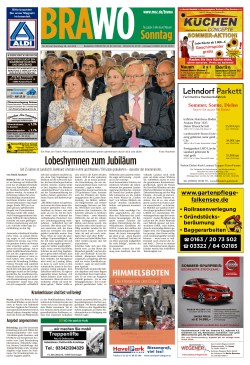 13.06.2015 - Märkische Oderzeitung