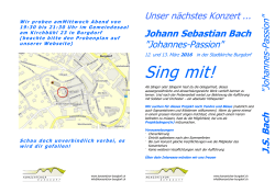 Sing mit! - Konzertchor Burgdorf