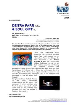 DEITRA FARR (USA) & SOUL GIFT (A)