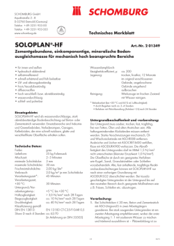 SOLOPLAN&reg;-HF