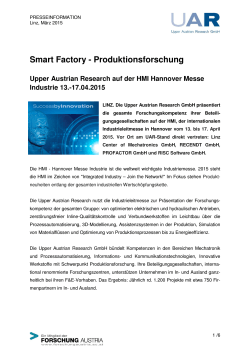 Smart Factory - Produktionsforschung