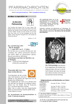 5 Pfarreien 1 Deckblatt 15_14 - Katholische Kirchengemeinde Sankt
