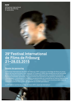 29 Festival International de Films de Fribourg 21–28.03.2015 e