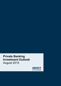 Private Banking Investment Outlook Juni 2015