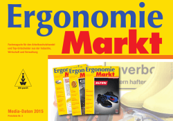 Media-Daten 2015 - Ergonomie Markt