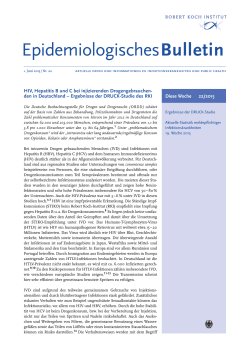 Epidemiologisches Bulletin 22/2015
