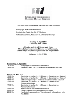 2015-04-15 Mitteilungsblatt KW16 - Waldrems-Maubach