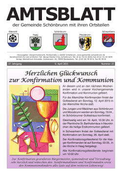 Amtsblatt Schönbrunn KW 15-2015