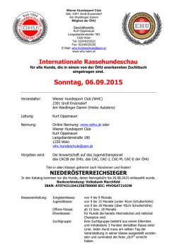 Sonntag, 06.09.2015 - WHC-Wien