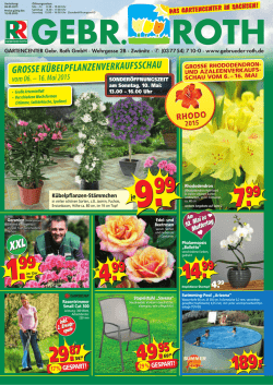 GROSSE K&Uuml;BELPFLANZENVERKAUFSSCHAU
