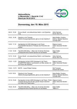 Programm der Aktionsfläche als (111,8
