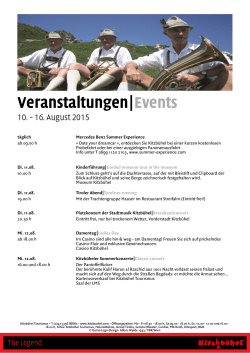 Veranstaltungen & Events in Kitzbühel