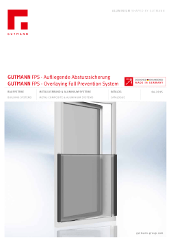 GUTANN FPS - Overlaying Fall Prevention System GUTANN FPS