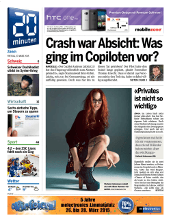 Crash war Absicht: Was ging im Copiloten vor?