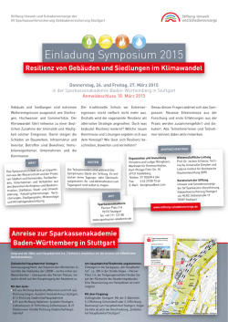 Einladung Symposium 2015
