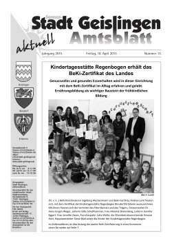 Amtsblatt Geislingen KW15