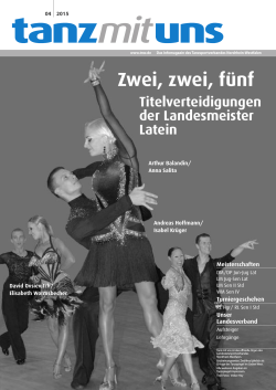 Tanz mit uns - Deutscher Tanzsportverband eV