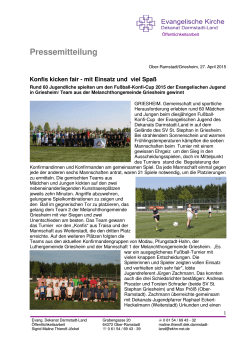 Fußball-Cup der Evangelischen Jugend des Dekanats
