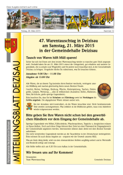Gemeindemitteilungsblatt vom 20.03.2015